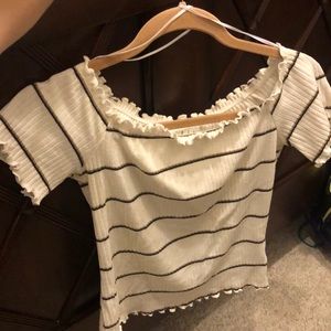 Off the shoulder shirt,